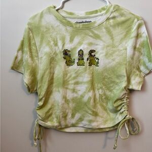 Nickelodeon Green Tie-Dye Crop Top